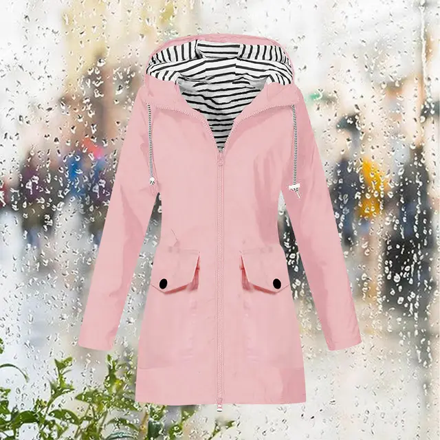 Outdoor Mountaineering Clothing Waterproof Coat Pink - Shop at LoveMi