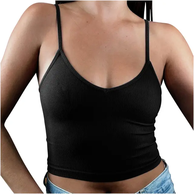 Solid Color Sleeveless Sports Vest Women Black - Shop at LoveMi