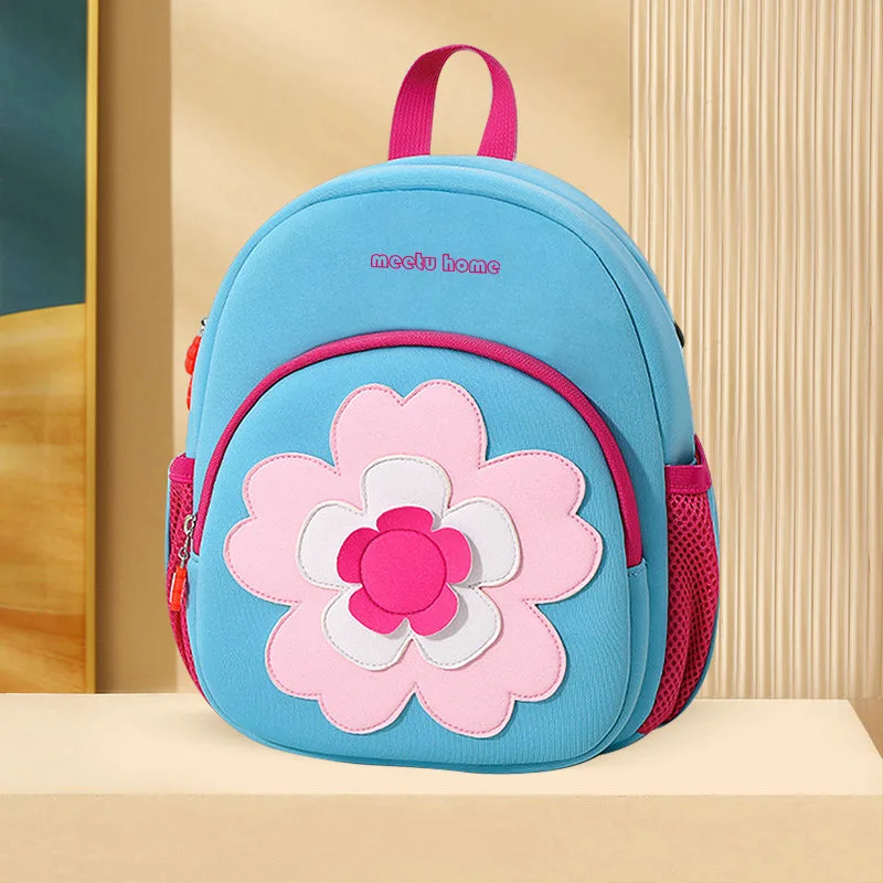 Supply Kindergarten Backpack Middle And Large Class Children's Backpack Flower Large - Shop at LoveMi