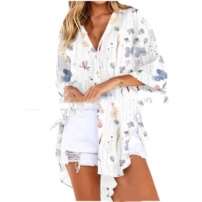 Medium To Long Loose Casual Shirt Cf106 2Xl - Shop at LoveMi