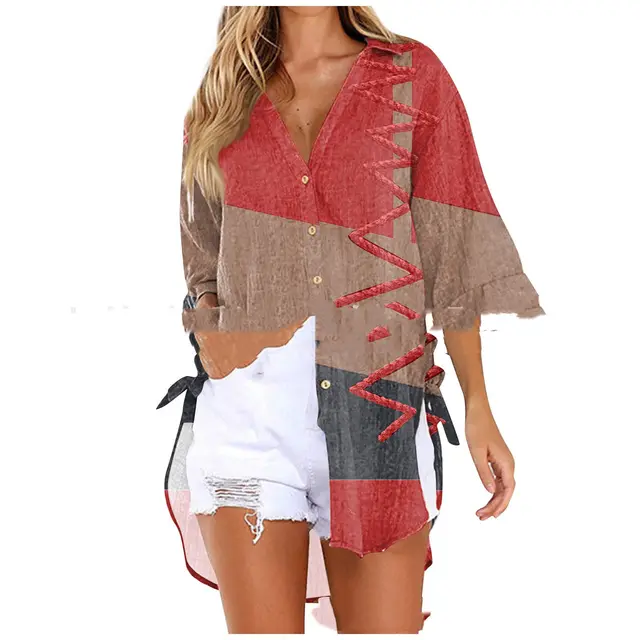 Medium To Long Loose Casual Shirt Cf111 - Shop at LoveMi