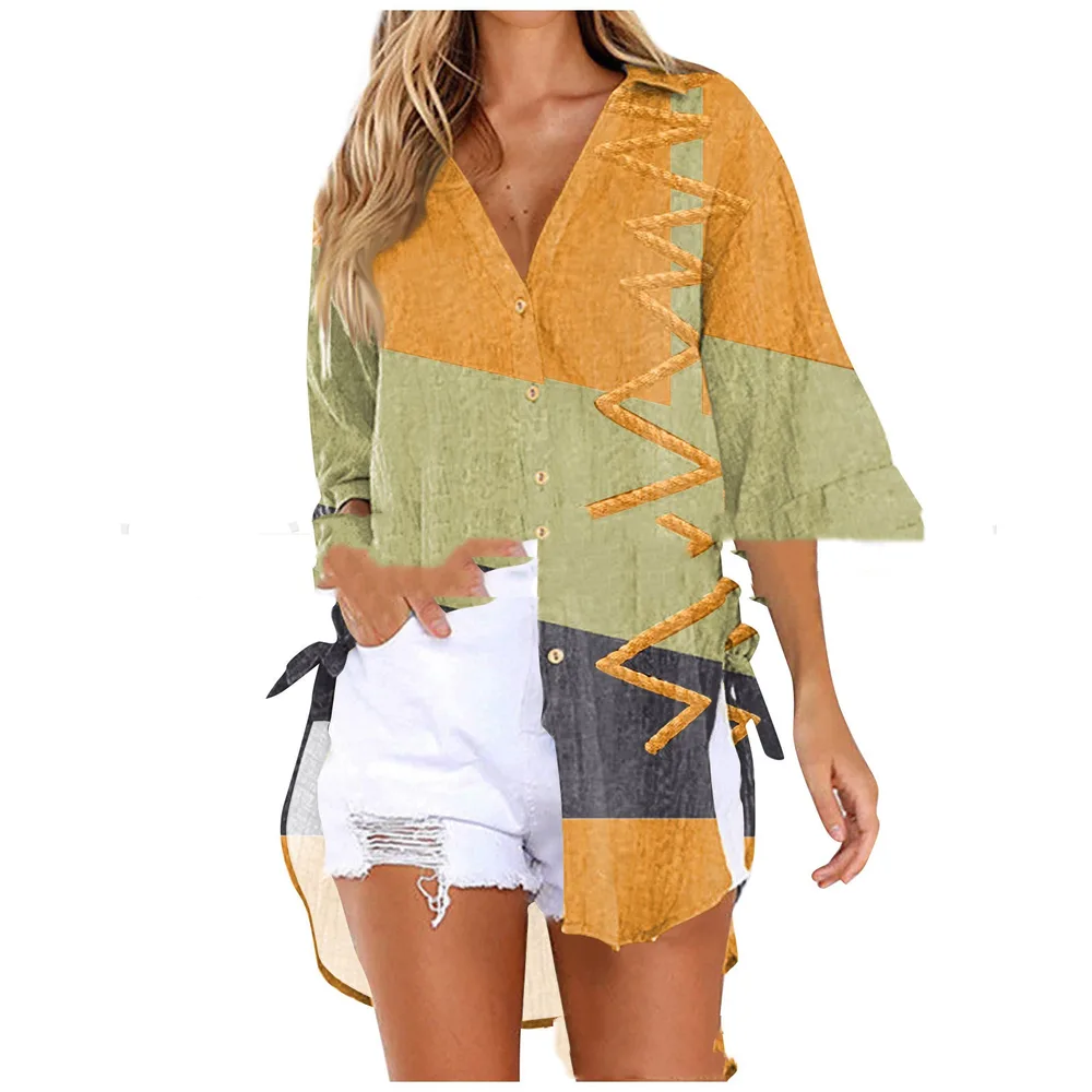 Medium To Long Loose Casual Shirt - Cf112