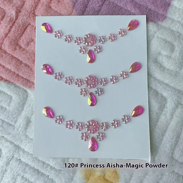Comes With Sticky Pearl Stick on Crystals Transparent Photo Shoot 120 Princess Elsa Pink - Shop at LoveMi