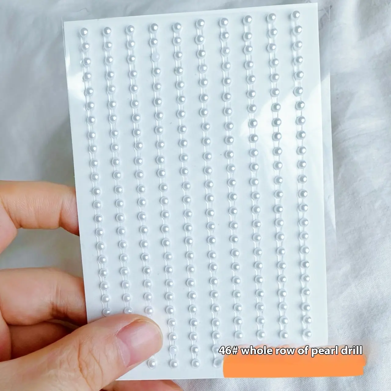 Comes With Sticky Pearl Stick-on Crystals Transparent Photo Shoot - 46 Pearl Small Diamond