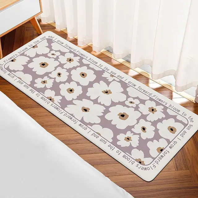 Living Room Sofa And Tea Table Bathroom Toilet Floor Mat Purple Pink - Shop at LoveMi
