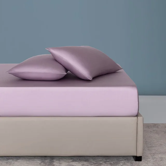 Fiber Printing Solid Color Fitted Sheet Aroma Purple - Shop at LoveMi