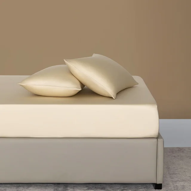 Fiber Printing Solid Color Fitted Sheet Cheese Yellow - Shop at LoveMi