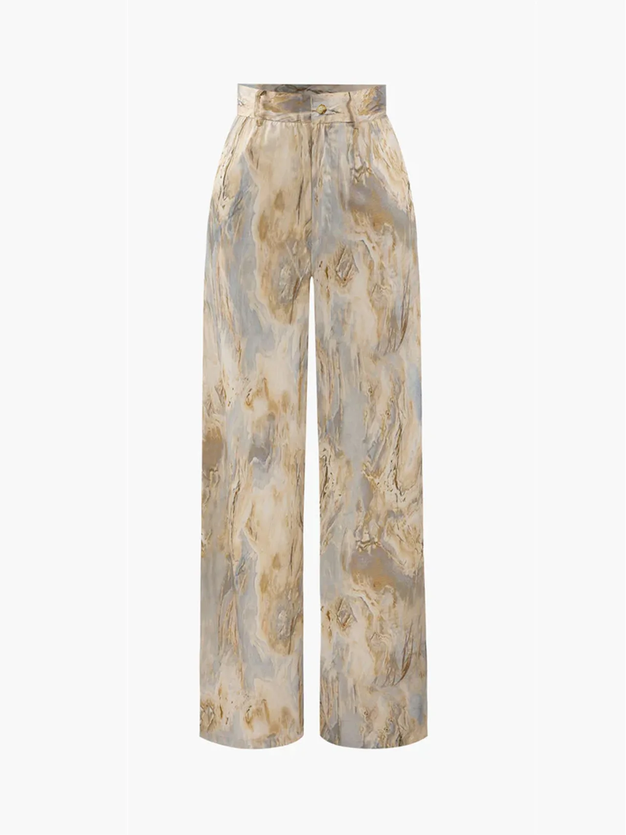 Summer New High Waist Retro Printed Trousers - Color