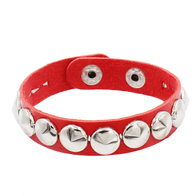 Women's Leather Casual Fashion Trends Bracelet Red - Shop at LoveMi