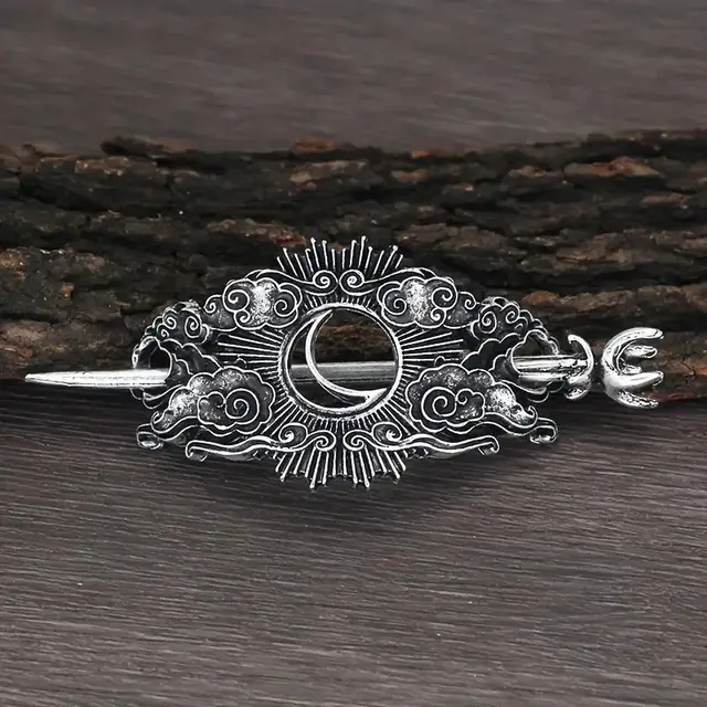 Female Viking Barrettes Animal Alloy Crescent Cloud 02Style - Shop at LoveMi
