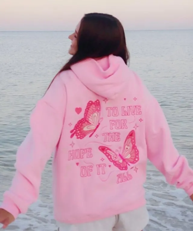 Fashion Embroidery Sweater Embroidered Pullover Pink - Shop at LoveMi