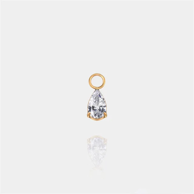 Free Diy Series Pendant Necklace Female Heart shaped Pearl Star Moon Water Drop Zircon - Shop at LoveMi
