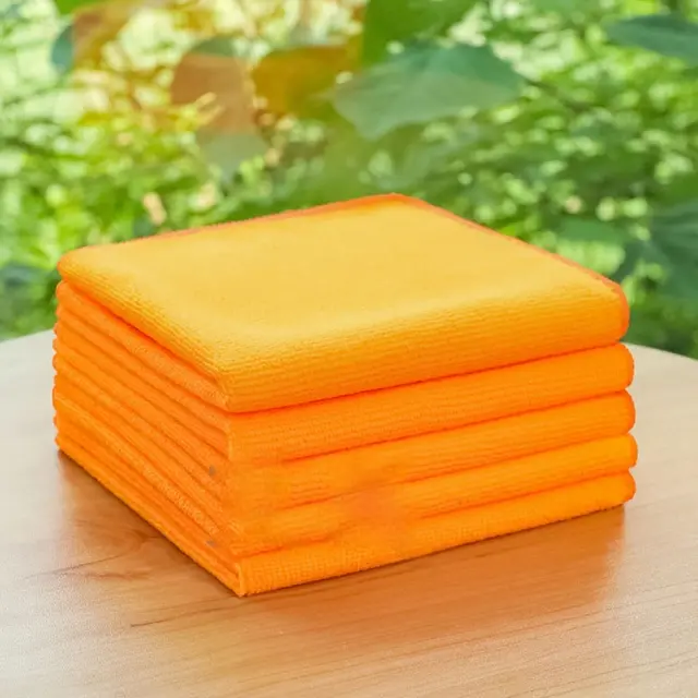 Clean keeping Dedicated Rag Absorbent Cleaning Microfiber Towel Orange - Shop at LoveMi