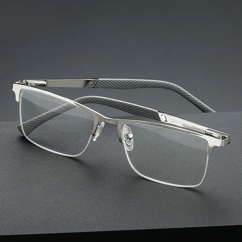 New Anti-blue Light Half Frame Fishing Line Fashion Reading Glasses - 100 Degrees - View 1