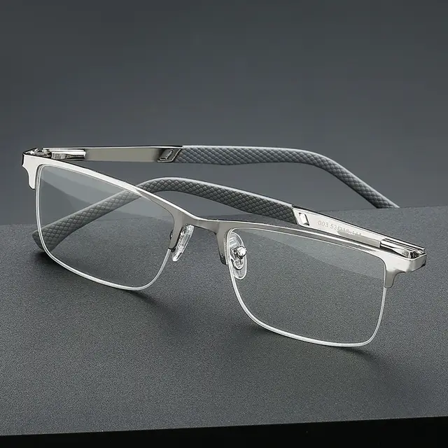 New Anti blue Light Half Frame Fishing Line Fashion Reading Glasses 400 Degrees - Shop at LoveMi