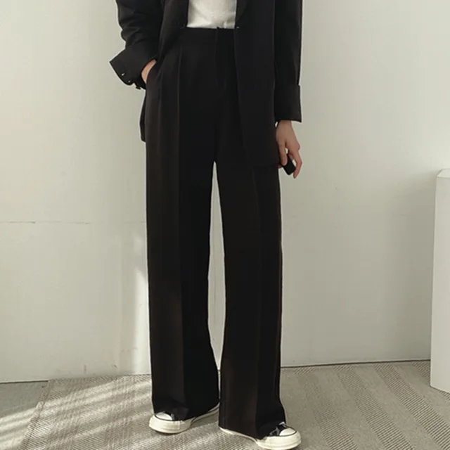 Pink Suit Jacket Spring Autumn Women's Design Sense Niche Black Pants - Shop at LoveMi