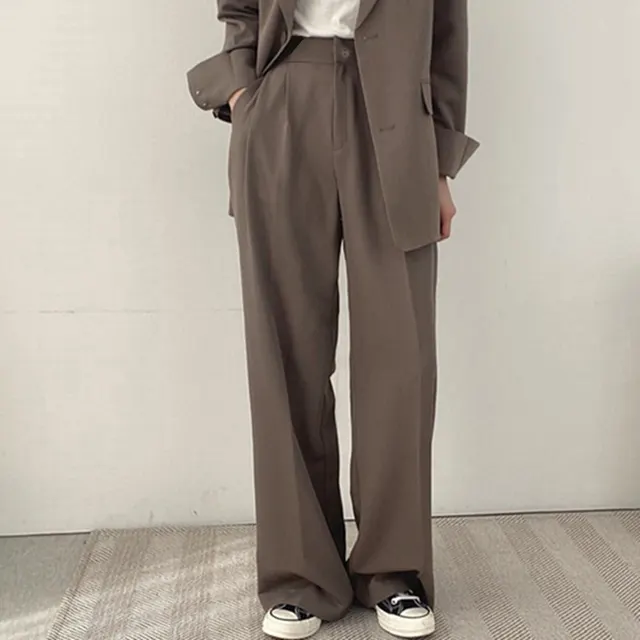 Pink Suit Jacket Spring Autumn Women's Design Sense Niche Camel Pants - Shop at LoveMi