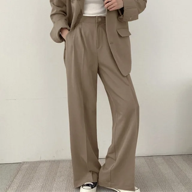 Pink Suit Jacket Spring Autumn Women's Design Sense Niche Khaki Pants - Shop at LoveMi