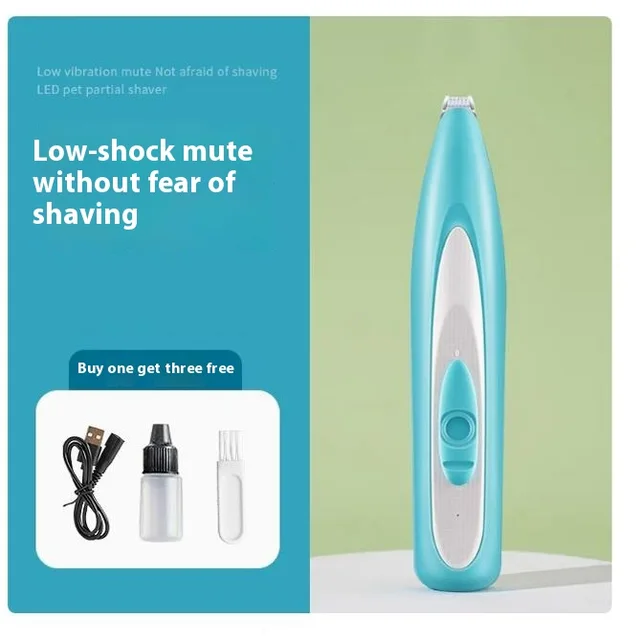 Pet Shaver Special Electric Nail Grinding Machine Mute Rechargeable Blue - Shop at LoveMi
