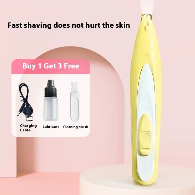 Pet Shaver Special Electric Nail Grinding Machine Mute Rechargeable Yellow - Shop at LoveMi