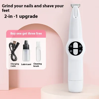 Pet Shaver Special Electric Nail Grinding Machine Mute Upgrade Shaving Pearl White - Shop at LoveMi