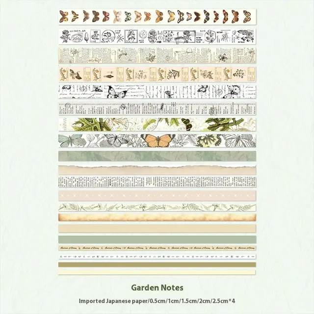 Mr Paper Suit Tape Retro Time Series Simple Personality Creative Western Material Notebook Garden Notes - Shop at LoveMi