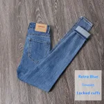 Regular Retro Blue Trousers