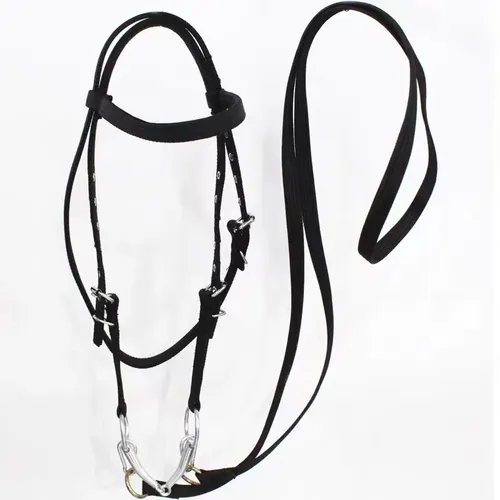 Horse Halter Rope Riding Hose Bridle Fiber Black Small Size - Shop at LoveMi