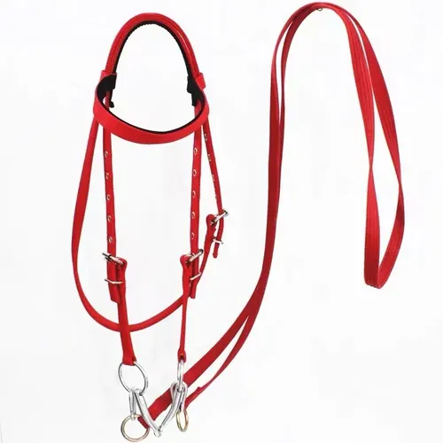 Horse Halter Rope Riding Hose Bridle Fiber Red Small Size - Shop at LoveMi