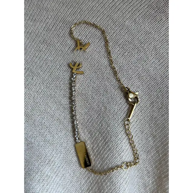 Y Letter Series Classic Asymmetric Zircon Bracelet 18K Gold Plating Bracelet Gold - Shop at LoveMi