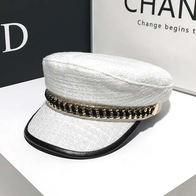 French Elegant Western Style Octagonal Cap Women Beige - Shop at LoveMi
