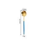 Blue Gold Tea Spoon