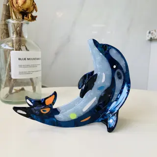 New Simple Elegance And Creativity Back Head Clip Hair Accessories - Pleasant Dolphin