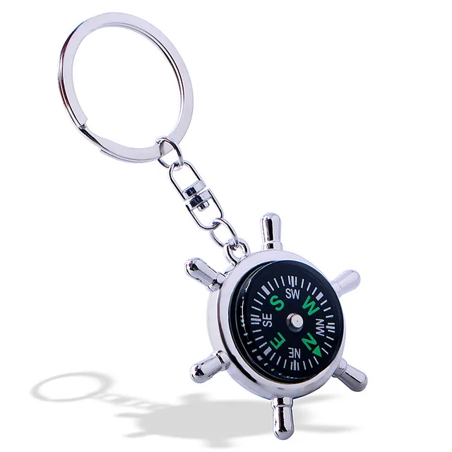 Rudder Compass Creative Car Key Ring 9.5×4.7Cm - Shop at LoveMi