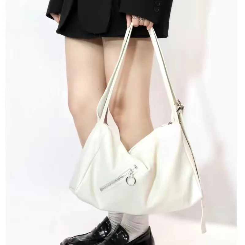 Soft Leather Textured Tote Fashion Crossbody Shoulder Bag Beige - Shop at LoveMi