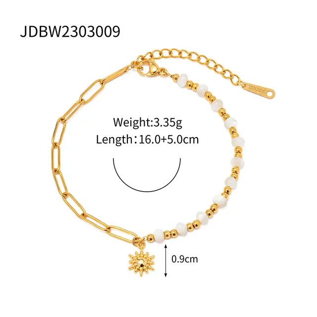 Clip Stitching Shell Pearls Beaded Bracelet Jdbw2303009 - Shop at LoveMi