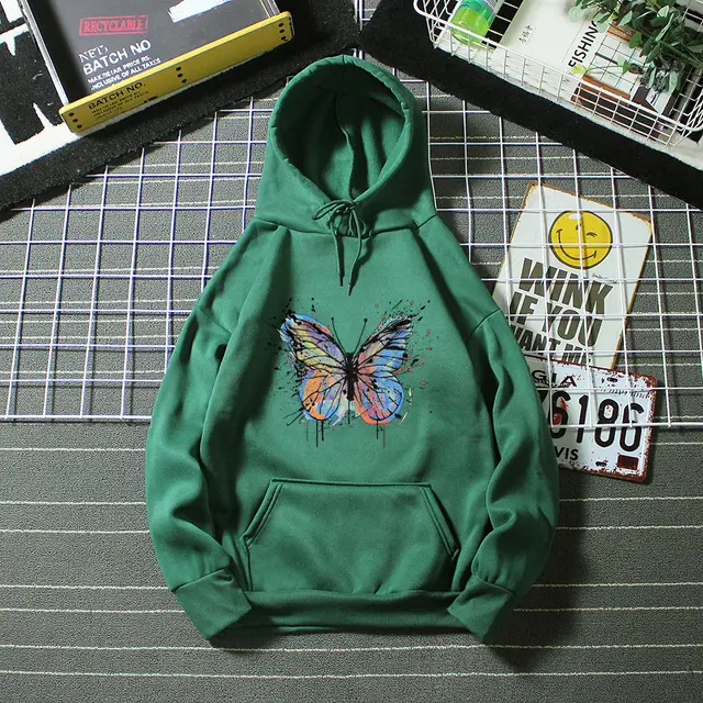 Plus Size Loose Hooded Sweater For Women Dark Green - Shop at LoveMi