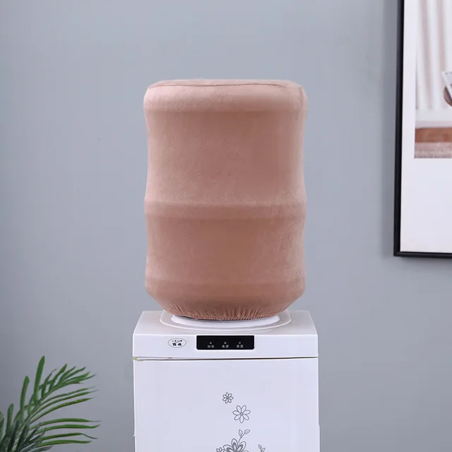 Solid Color Bucket Cover Household Dustproof Simple Elastic Wool Ancient Coffee - Shop at LoveMi