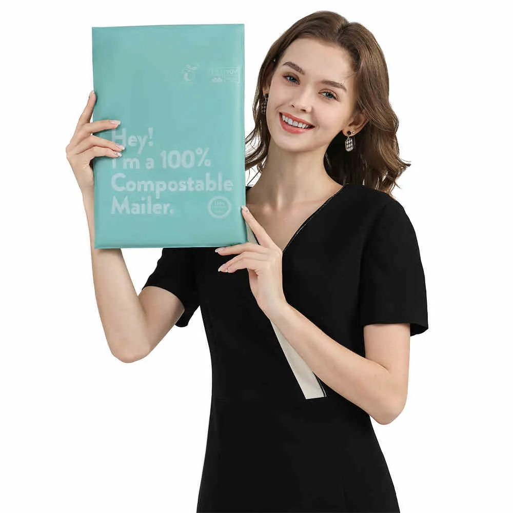 Eco friendly Courier Bags Biodegradable Courier Bags Water Orchid25×35Cm 10Pcs - Shop at LoveMi