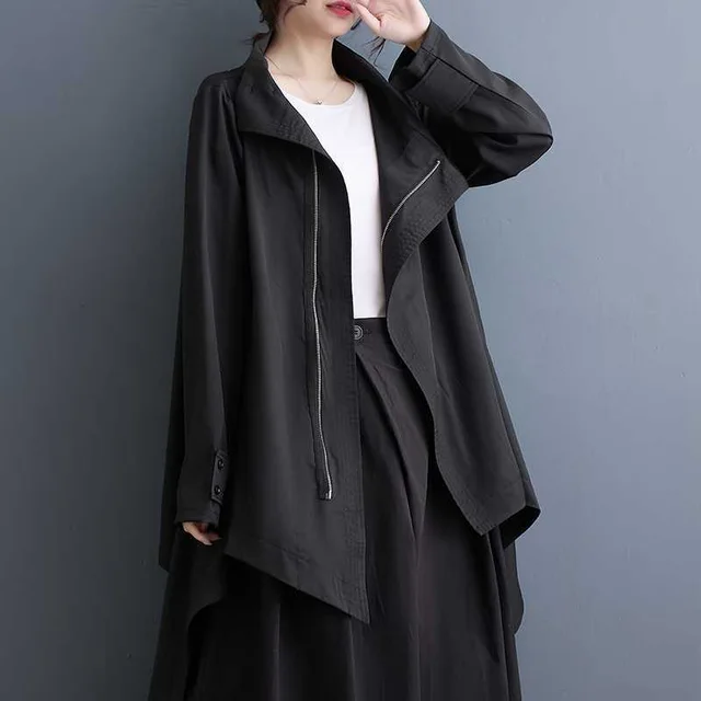 Fashion Slimming Dovetail Jacket Women Black - Shop at LoveMi