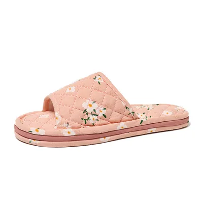 Fabric Slippers Korean Style Three layer Thickened Pink - Shop at LoveMi