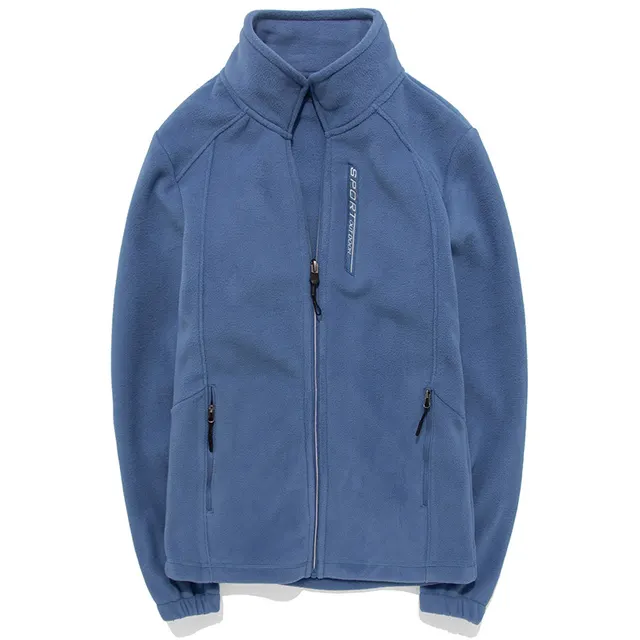 Fleece Sweater Warm Breathable Cardigan Men'S Denim Blue - Shop at LoveMi