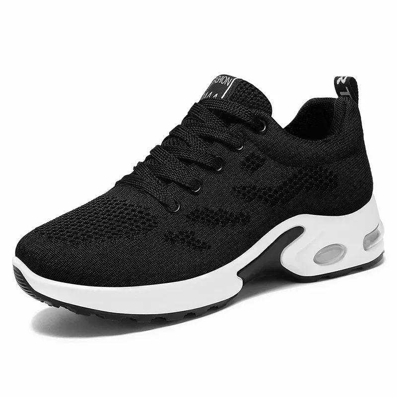 Breathable Soft Sole Sneakers Women Black - Shop at LoveMi