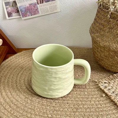 Rock Textured Ceramic Coffee Niche Mug 28Figure - Shop at LoveMi