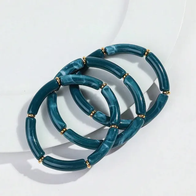 European And American Popular Acrylic Elbow Bracelets Ladies Color18 - Shop at LoveMi