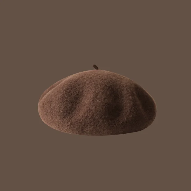 Make Your Face Look Smaller Knitted Hat Plain Bucket Hat Warm Australian Wool Berets - Shop at LoveMi
