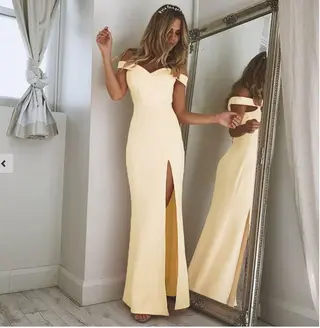 Tube top dress - Apricot