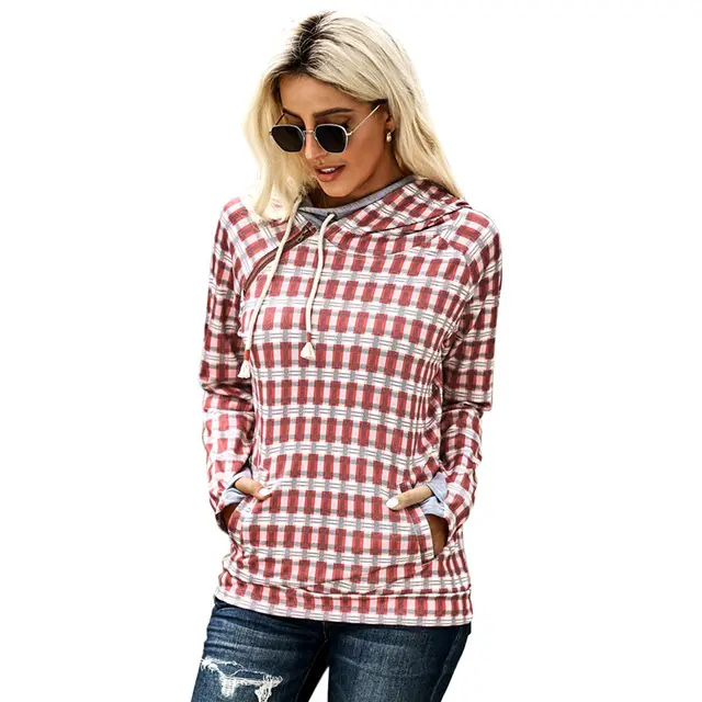 European and American women's new autumn winter top Red - Shop at LoveMi