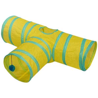 Foldable Pet Tunnel Multi Channel Cat Dog Tent Indoor 2 3 4 5 Way 3 Style - Shop at LoveMi