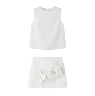 Women's Printed Dress Suit White - Shop at LoveMi